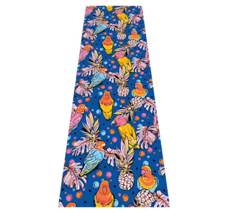 Värikäs höyhenpeite eläin vinyylimatto - Tenstickers