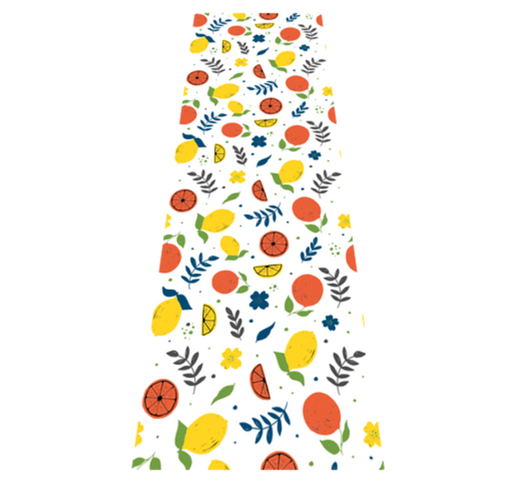 Citrushedelmätlehtineen vinyylimatto - Tenstickers