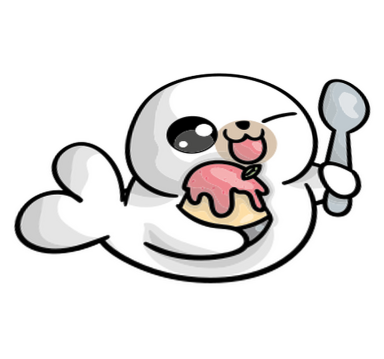 Anime vauhdikas hylje eläin vinyylimatto - Tenstickers