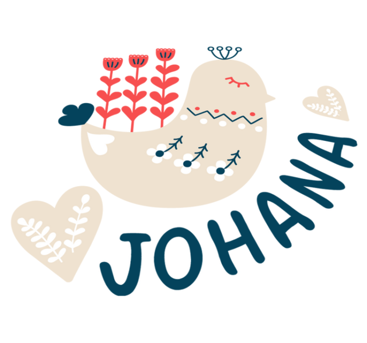 Pohjoisen lumilintu personoitu vinyylimatto - Tenstickers