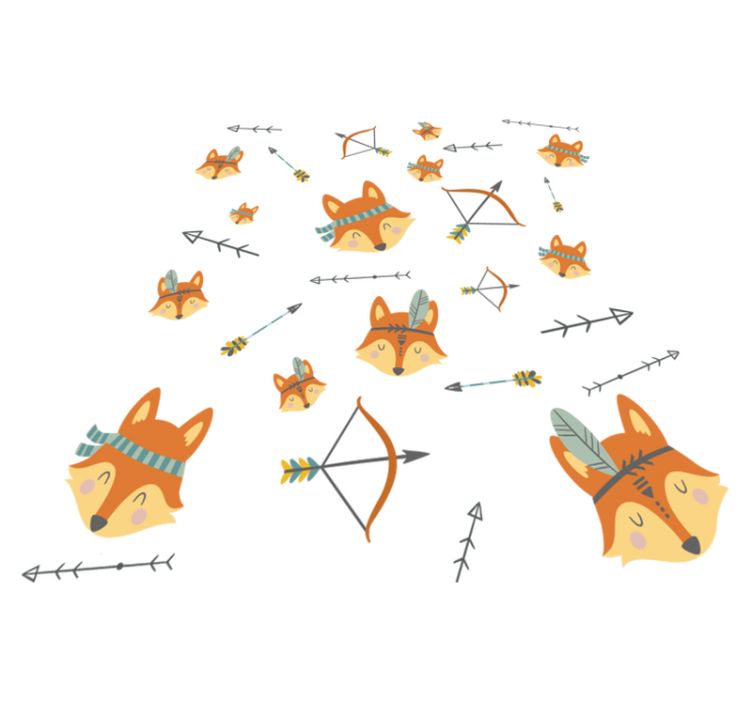 Kettujen ja nuolien vinyylimatto - Tenstickers