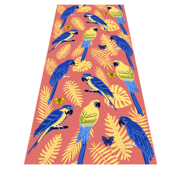 Linnut ja perhoset eläin vinyylimatto - Tenstickers