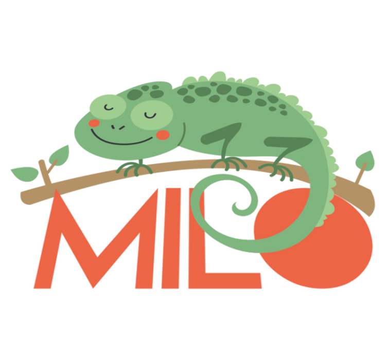 Kameleontti eläin vinyylimatto - Tenstickers