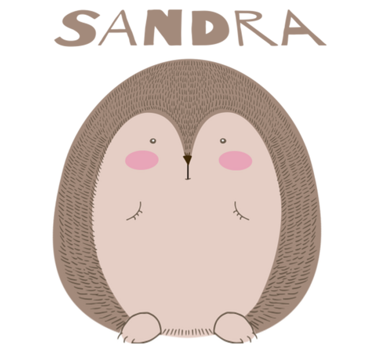 Söpö siili hahmoeläin vinyylimatto - Tenstickers