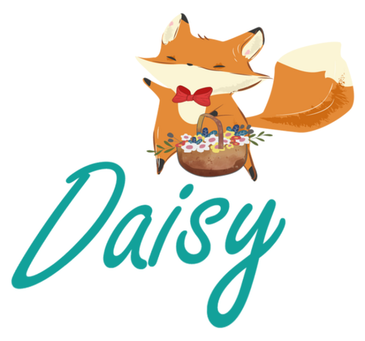 Leikkisä kettu vinyylimatto - Tenstickers