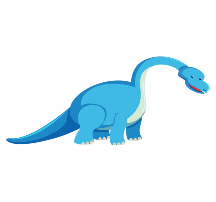 Söpö dinosaurusfiguuri eläin vinyylimatto - Tenstickers