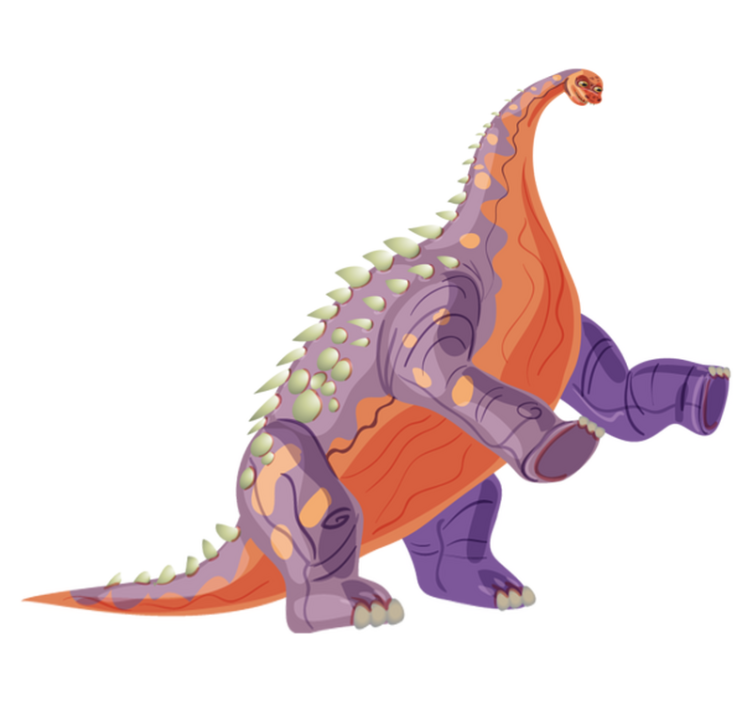 Värikäs dinohahmo vinyylimatto - Tenstickers