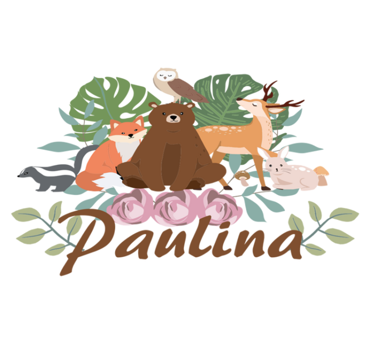 Metsäeläinten kokoontuminen eläin vinyylimatto - Tenstickers