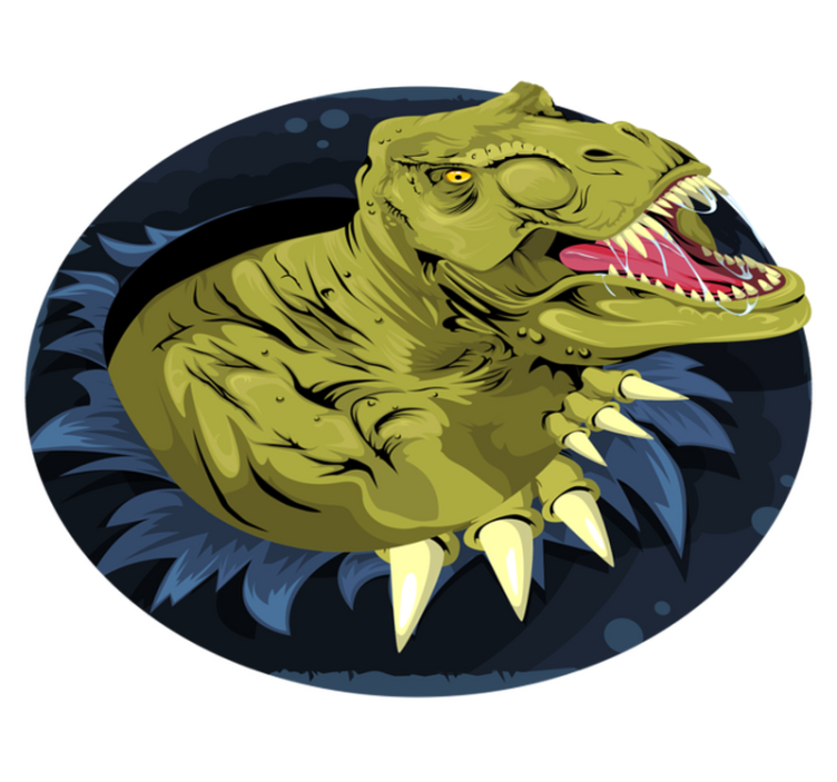 Tyrannosaurus rex pää vinyylimatto - Tenstickers