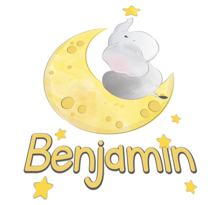 Kuut ja tähdet nimellä eläin vinyylimatto - Tenstickers