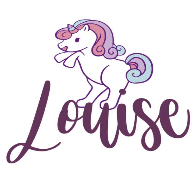 Hauska pieni yksisarvinen vinyylimatto - Tenstickers