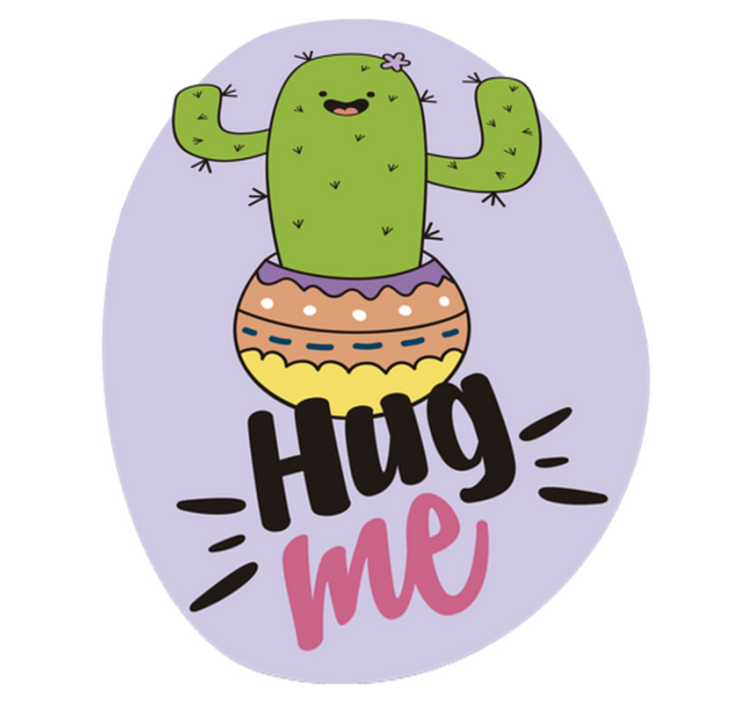 Kaktus iloitseva eläinvinyylimatto - Tenstickers