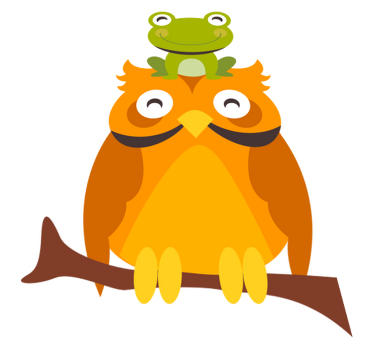 Leikkisät eläinhahmot vinyylimatto - Tenstickers