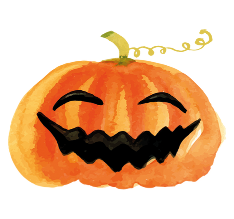 Iloinen kurpitsa halloween vinyylimatto - Tenstickers