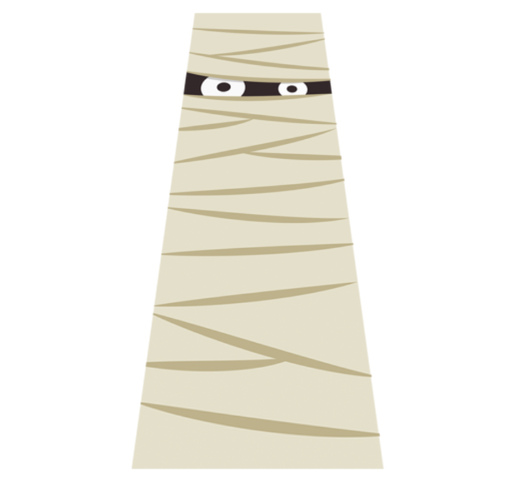 Halloween vinyylimatto muumion silmät - Tenstickers