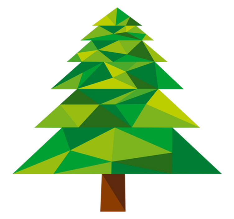 Jouluinen monikulmainen vinyylimatto - Tenstickers