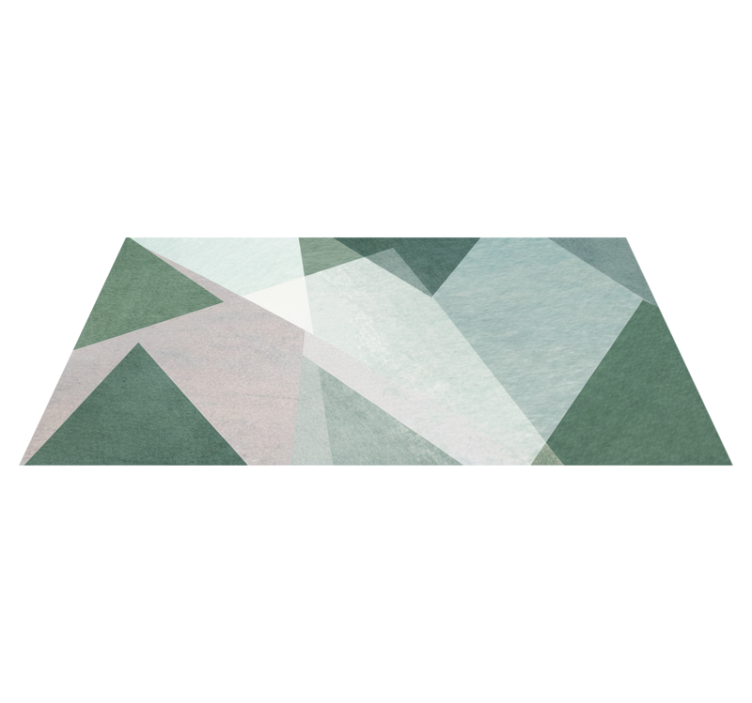 Salviavihreägeometrinenkuvioinenvinyylimatto - Tenstickers