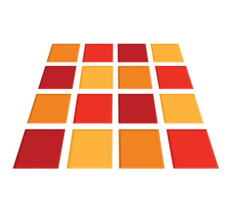 Lämpimät laatat kylpyhuoneen vinyylimatto - Tenstickers