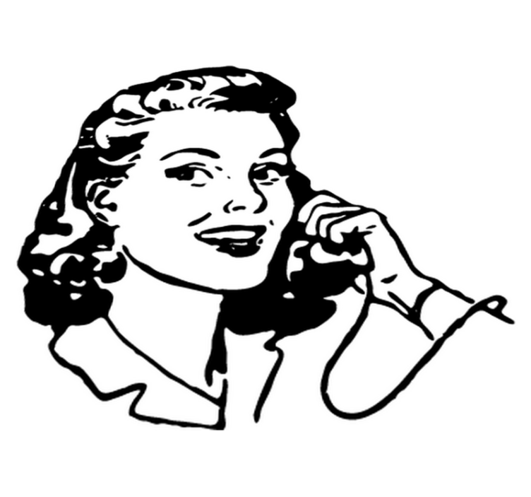 40-luvun tyylinen nainen kylpyhuoneen vinyylimatto - Tenstickers