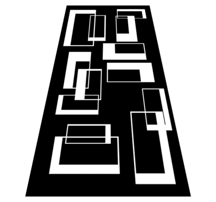 Kylpyhuoneen vinyylimatto minimalistiset suorakulmiot - Tenstickers