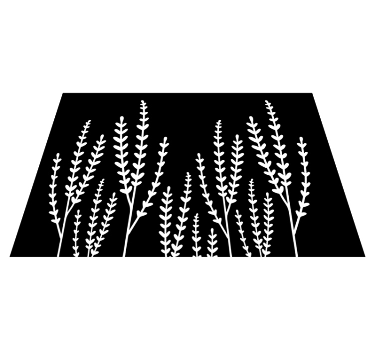 Mustavalkoiset piikit kylpyhuoneen vinyylimatto - Tenstickers