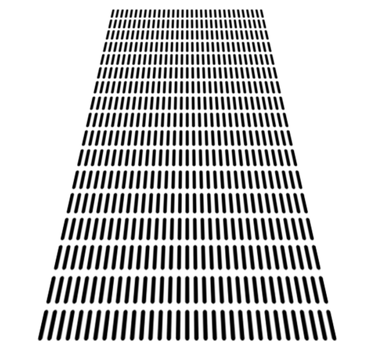 Minimalistiset viivat kylpyhuoneen vinyylimatto - Tenstickers