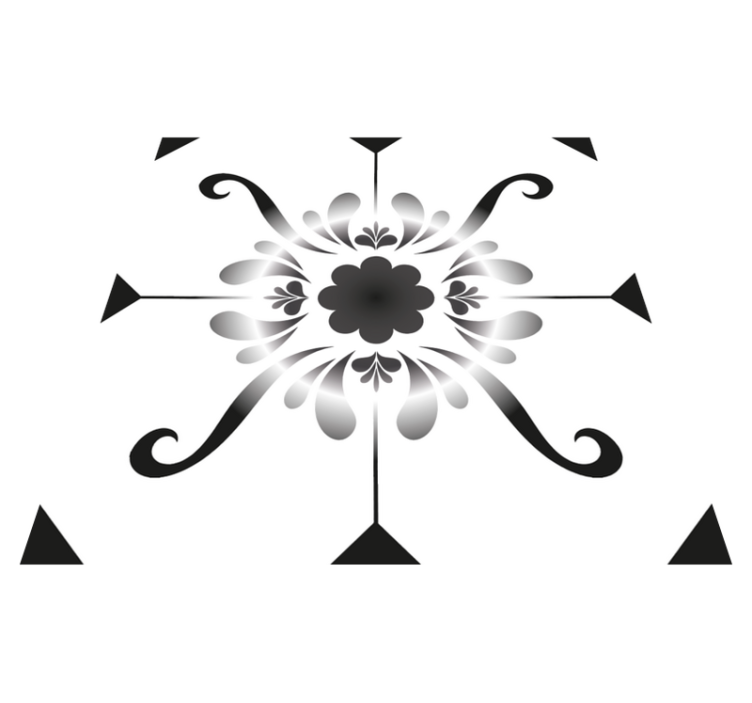 Kylpyhuoneen vinyylimatto laatta-kuvioilla - Tenstickers