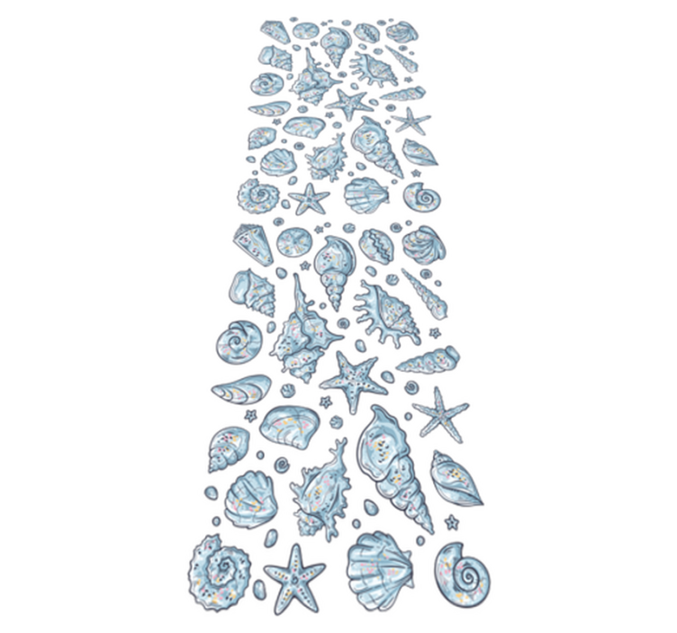 Merikallioita luonnosteleva kylpyhuoneen vinyylimatto - Tenstickers