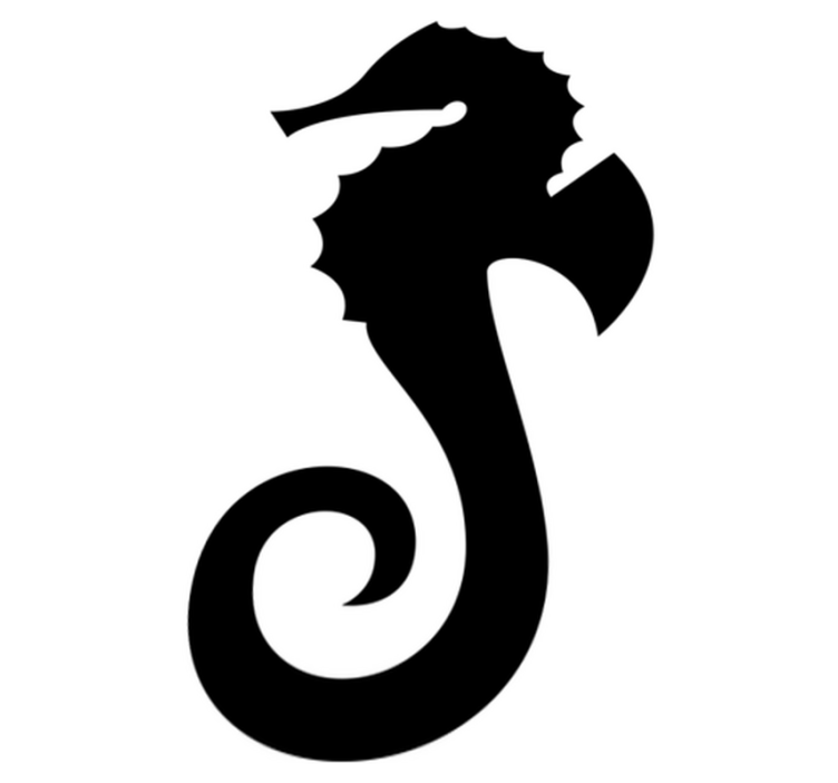 Merihevosipaketti kylpyhuoneen vinyylimatto - Tenstickers