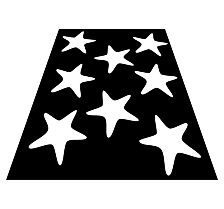 Kylpyhuoneen vinyylimatto meritähtien kanssa - Tenstickers