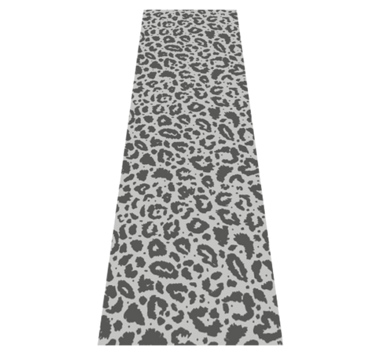 Classic-tyylinen harmaa leopardi-kuosi vinyylimatto - Tenstickers