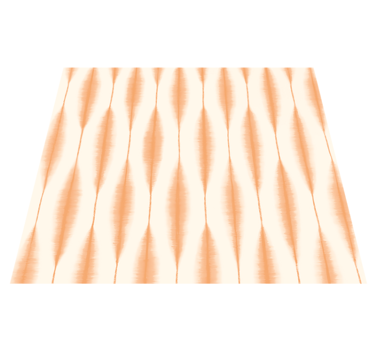 Ikat kasuri oranssi geometrinen vinyylimatto - Tenstickers