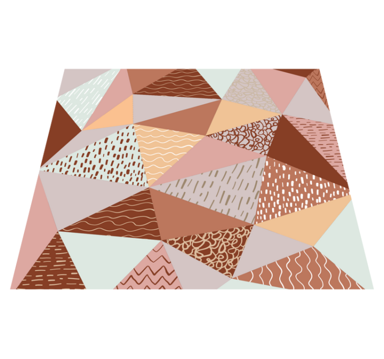 Kolmioita geometrinen vinyylimatto - Tenstickers