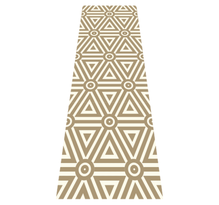 Geometrinen vinyylimatto retrotyylillä - Tenstickers