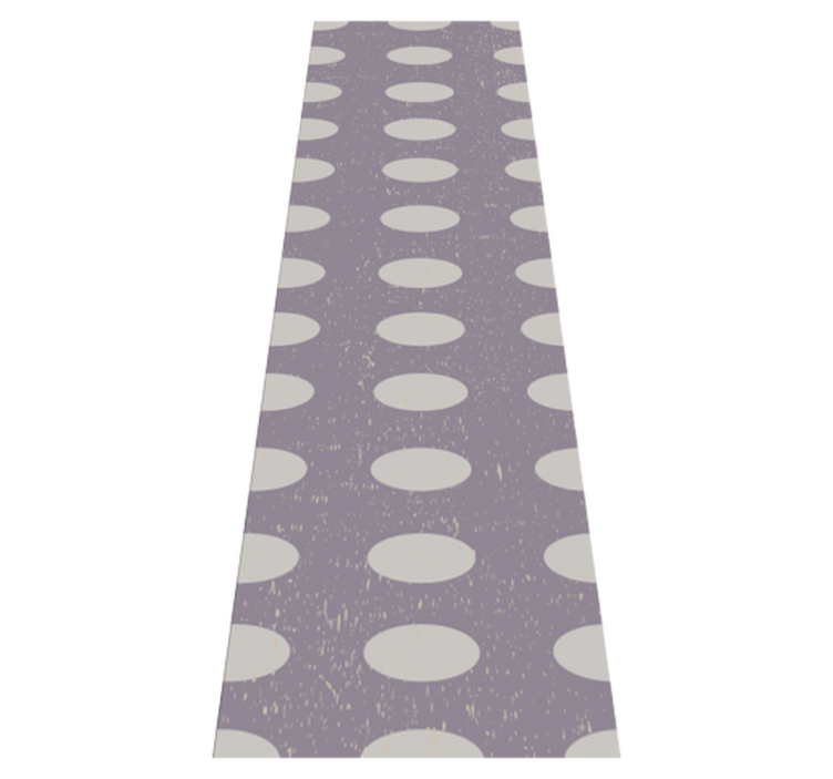 Geometrinen harmaa ja violetti ympyrämatto - Tenstickers