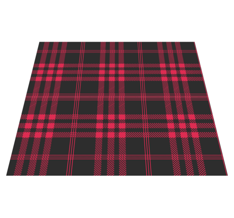Jouluinen vinyylimatto tartan-kuvioilla - Tenstickers