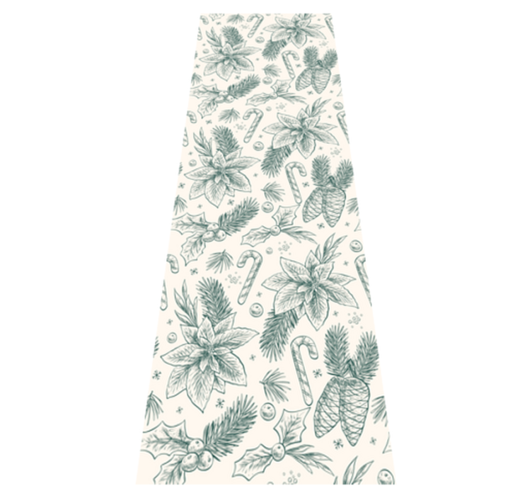 Jouluinen vinyylimatto käsin piirrettyjen lahjojen kuviolla - Tenstickers