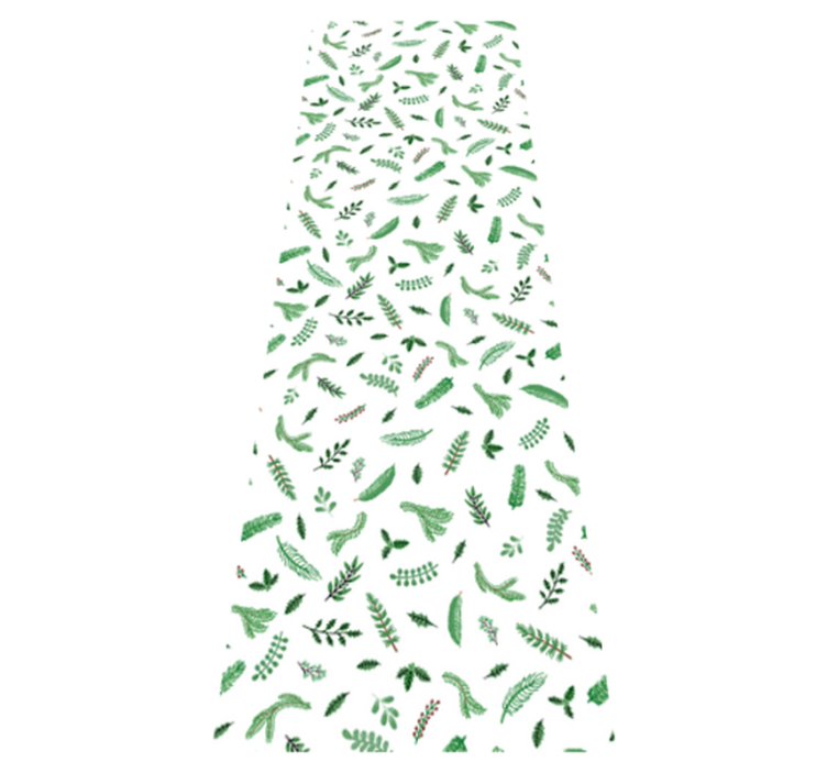 Lehtikuviot joulukoristeet vinyylimatto - Tenstickers