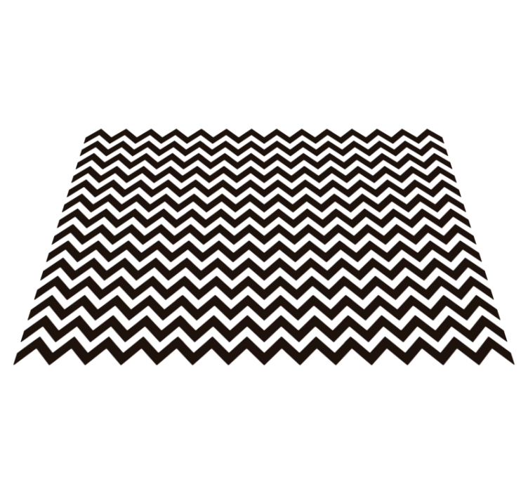 Geometrinen vinyylimatto zigzag-kuviolla - Tenstickers