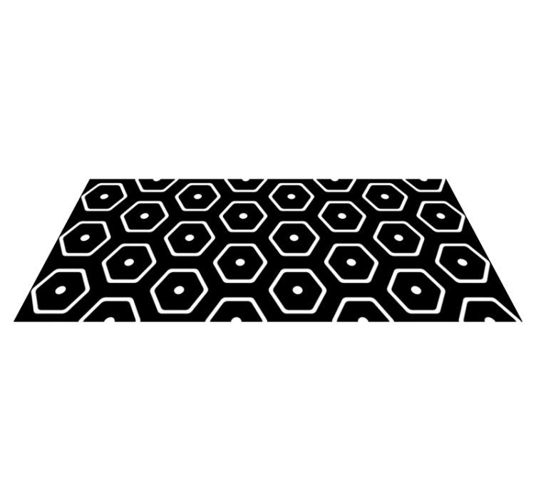 Geometrinen vinyylimatto minimalistinen kuviointi - Tenstickers