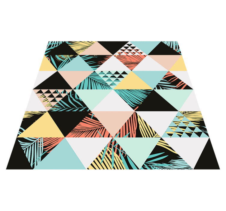 Viidakon kolmiot geometrinen vinyylimatto - Tenstickers
