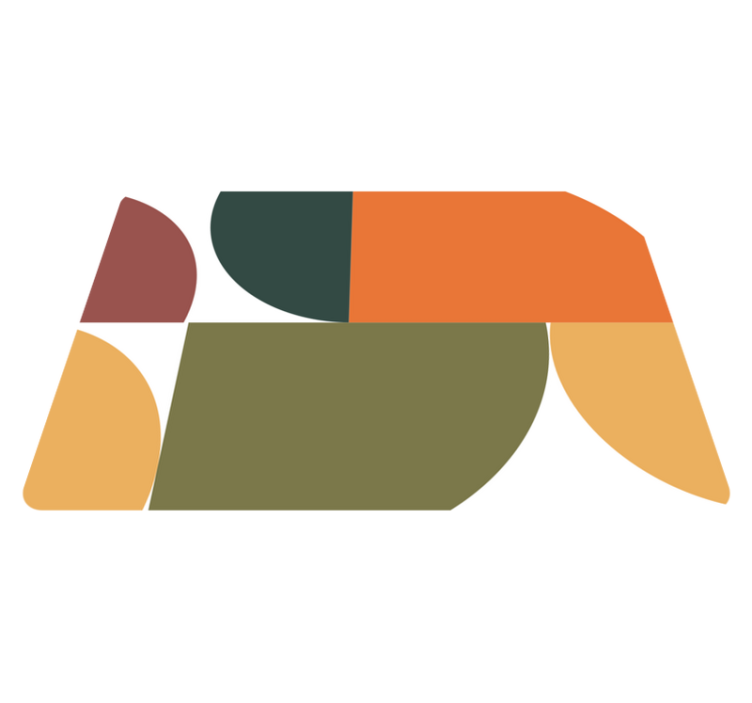 Abstrakti geometrinen taidevinyylimatto - Tenstickers