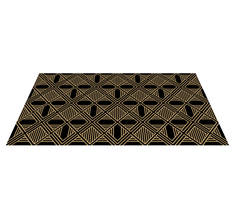 Geometrinen vinyylimatto art deco gatsby-tyylillä - Tenstickers