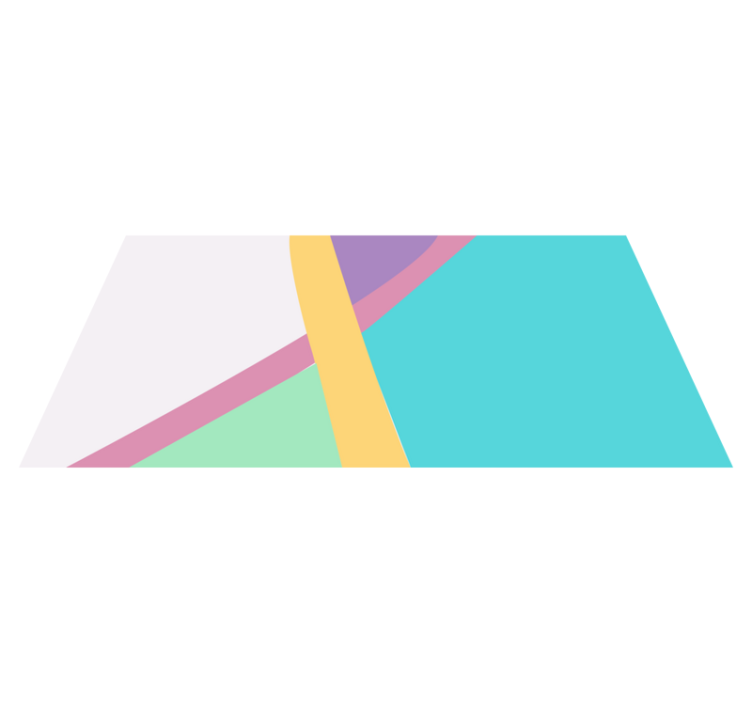 Värikkäät taustaväri-lohkot geometrinen vinyylimatto - Tenstickers