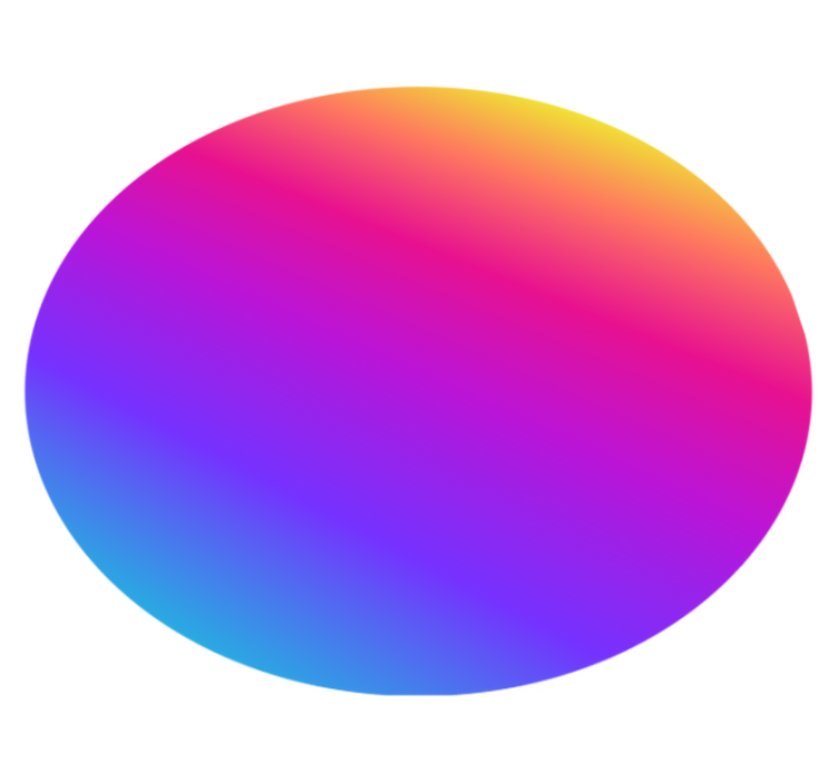 Värikäs liukuväriympyrägeometrinen vinyylimatto - Tenstickers