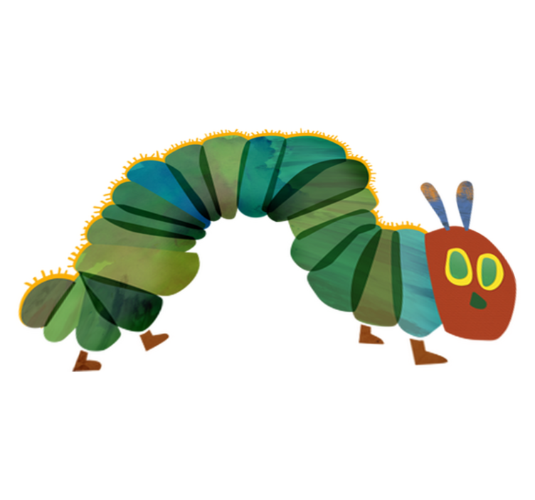 Rupe nälkäinen lastenhuone vinyylimatto - Tenstickers