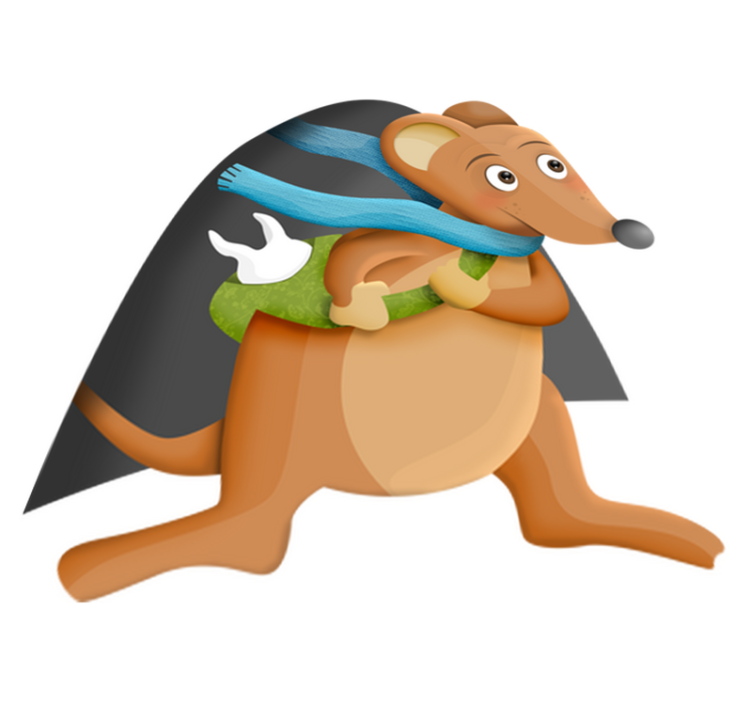 Hammashamsteri lastenhuone vinyylimatto - Tenstickers