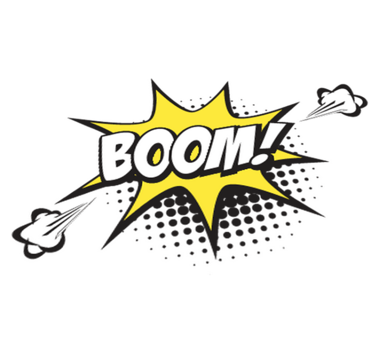 Pop äänet lastenhuone vinyylimatto - Tenstickers