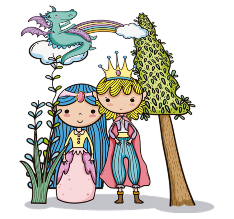 Lastenhuone vinyylimatto taikamaailma - Tenstickers