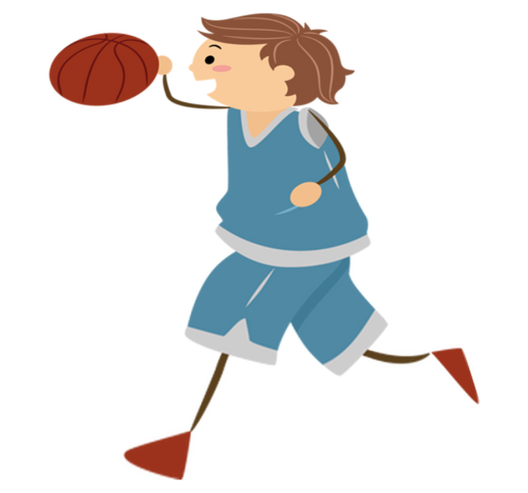 Lastenhuone vinyylimatto koripalloaiheinen - Tenstickers